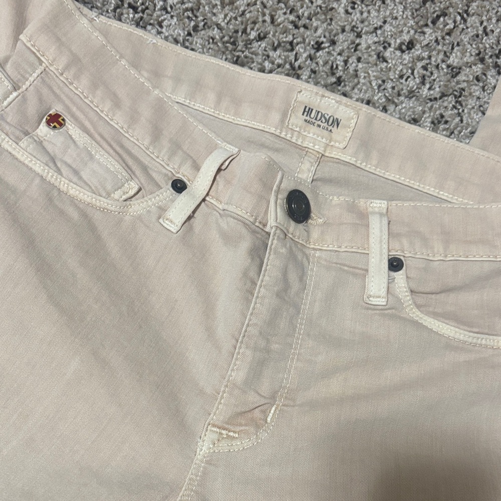 Hudson Jeans High Rise in Cream